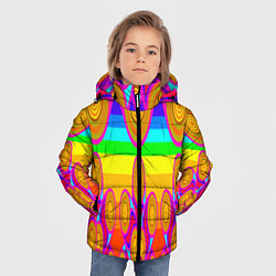 Куртка зимняя для мальчика Хохлома вариант 2, цвет: 3D-красный — фото 2
