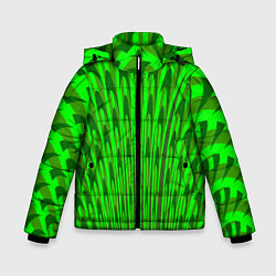 Куртка зимняя для мальчика Травяные стрелы, цвет: 3D-светло-серый