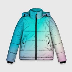 Куртка зимняя для мальчика Розовоголубые цвета, цвет: 3D-черный