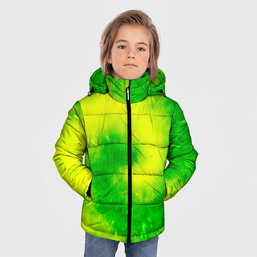 Зимняя куртка для мальчика Тай-дай Солнечный луч / 3D-Черный – фото 3