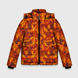 Зимняя куртка для мальчика Огненный узор