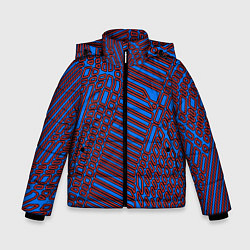 Зимняя куртка для мальчика Паутина синийкрасный