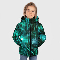 Куртка зимняя для мальчика Цифровой паттерн, цвет: 3D-светло-серый — фото 2