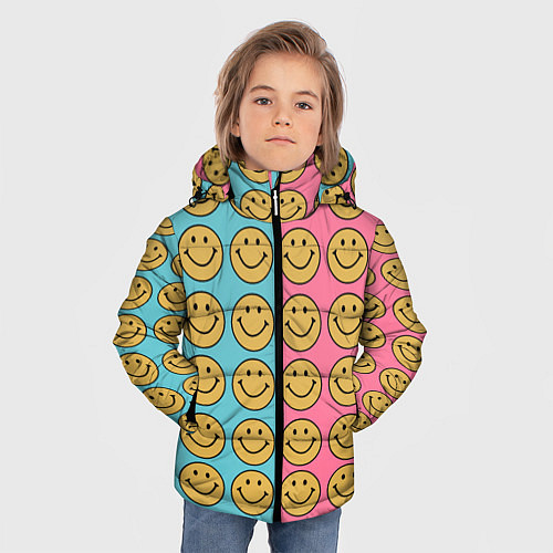 Зимняя куртка для мальчика Smiley / 3D-Черный – фото 3