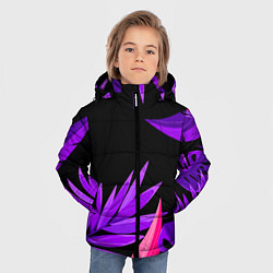 Куртка зимняя для мальчика Floral composition - neon, цвет: 3D-красный — фото 2