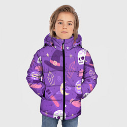 Куртка зимняя для мальчика Ведьмин узор, цвет: 3D-черный — фото 2