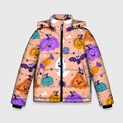 Зимняя куртка для мальчика Halloween - pumpkins and ghosts