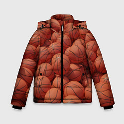 Зимняя куртка для мальчика Узор с баскетбольными мячами