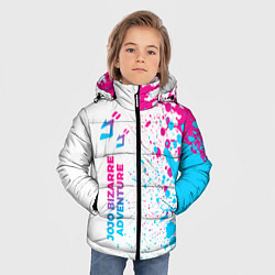 Куртка зимняя для мальчика JoJo Bizarre Adventure neon gradient style: по-вер, цвет: 3D-черный — фото 2