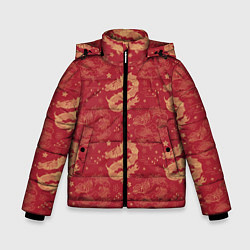 Зимняя куртка для мальчика The chinese dragon pattern