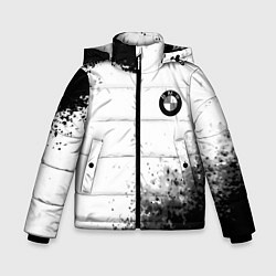 Куртка зимняя для мальчика Bmw краски спорт, цвет: 3D-светло-серый