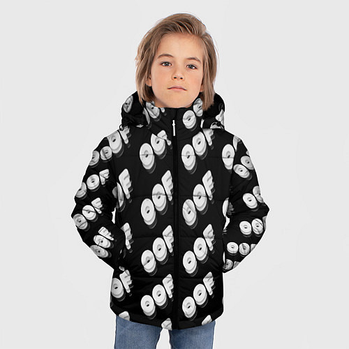 Зимняя куртка для мальчика Off выключение / 3D-Черный – фото 3