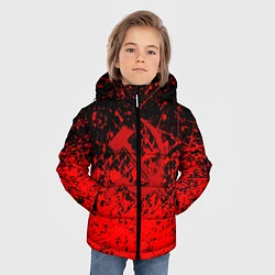Куртка зимняя для мальчика Ссср в красках серп и молот, цвет: 3D-красный — фото 2