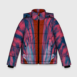 Куртка зимняя для мальчика Глиняные облака, цвет: 3D-красный