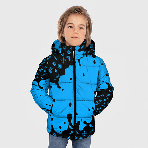 Зимняя куртка для мальчика Авто мастер / 3D-Светло-серый – фото 3