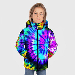 Куртка зимняя для мальчика Abstraction colorful composition, цвет: 3D-черный — фото 2