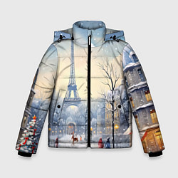 Зимняя куртка для мальчика Новогодний Париж