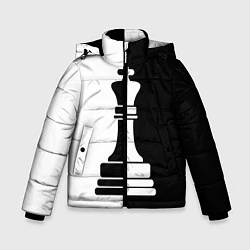 Куртка зимняя для мальчика Ферзь, цвет: 3D-черный
