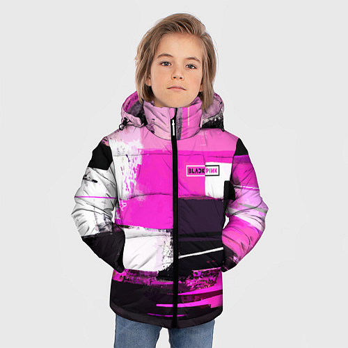 Зимняя куртка для мальчика Black pink - girl-group - South Korea / 3D-Черный – фото 3