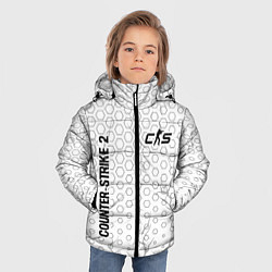 Куртка зимняя для мальчика Counter-Strike 2 glitch на светлом фоне вертикальн, цвет: 3D-черный — фото 2