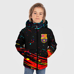 Куртка зимняя для мальчика Barcelona краски, цвет: 3D-красный — фото 2