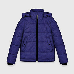 Зимняя куртка для мальчика Фиолетовая текстура волнистый мех