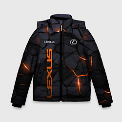 Куртка зимняя для мальчика Lexus - плиты с эффектом свечения, цвет: 3D-черный