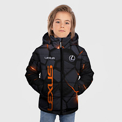 Куртка зимняя для мальчика Lexus - плиты с эффектом свечения, цвет: 3D-черный — фото 2