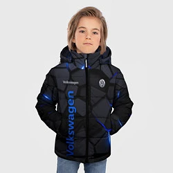 Куртка зимняя для мальчика Volkswagen - плиты с эффектом свечения, цвет: 3D-черный — фото 2