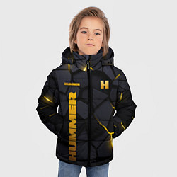 Куртка зимняя для мальчика Hummer - плиты с эффектом свечения, цвет: 3D-черный — фото 2