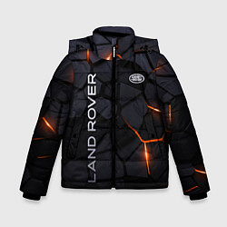 Куртка зимняя для мальчика Land Rover - плиты с эффектом свечения, цвет: 3D-черный