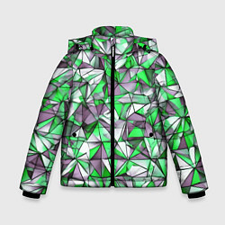 Зимняя куртка для мальчика Маленькие зелёные треугольники