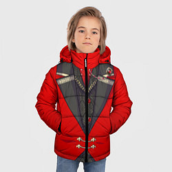 Куртка зимняя для мальчика Алый фрак, цвет: 3D-светло-серый — фото 2