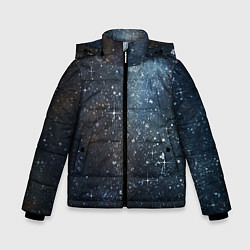 Зимняя куртка для мальчика Темное космическое звездное небо