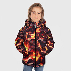 Куртка зимняя для мальчика Бурлящая лава, цвет: 3D-светло-серый — фото 2