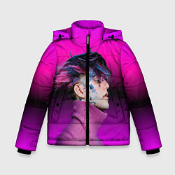 Зимняя куртка для мальчика Lil Peep фиолетовый лук