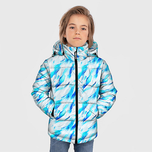 Зимняя куртка для мальчика Ice maze / 3D-Черный – фото 3