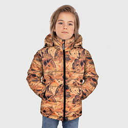 Куртка зимняя для мальчика Морские раковины, цвет: 3D-светло-серый — фото 2