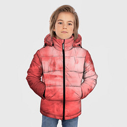 Куртка зимняя для мальчика Красный гранж, цвет: 3D-красный — фото 2