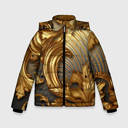 Зимняя куртка для мальчика Золотая текстура и абстракции