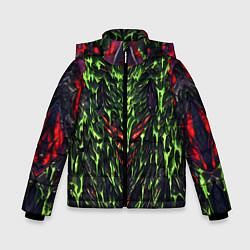 Зимняя куртка для мальчика Green and red slime