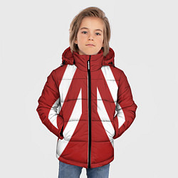 Куртка зимняя для мальчика Дизайн с полосами шестидесятых, цвет: 3D-черный — фото 2