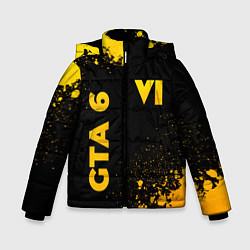 Зимняя куртка для мальчика GTA 6 - gold gradient вертикально