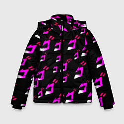 Зимняя куртка для мальчика JoJos Bizarre neon pattern logo