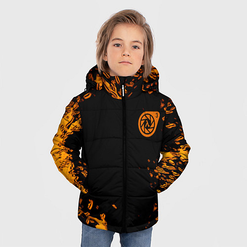 Зимняя куртка для мальчика Half life orange splash city 17 / 3D-Черный – фото 3