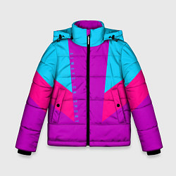 Куртка зимняя для мальчика Always in sports сиреньевый, цвет: 3D-красный