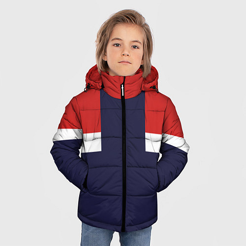 Зимняя куртка для мальчика Олимпийка 90х - Ретро / 3D-Красный – фото 3