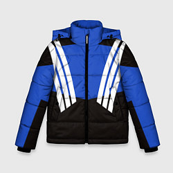 Зимняя куртка для мальчика Олимпийка 90х - полоски