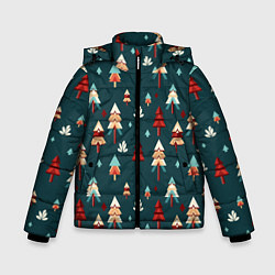 Зимняя куртка для мальчика Треугольные ёлки