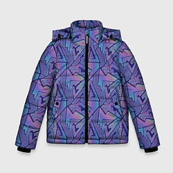 Куртка зимняя для мальчика Neon pattern, цвет: 3D-светло-серый